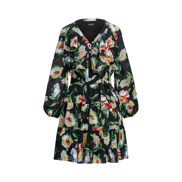 Floral Cotton Voile Dress Lauren 1