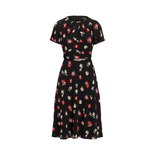 Ralph lauren floral crepe dress best sale