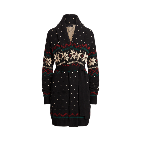Fair Isle sjaalkraag cardigan Lauren in 1
