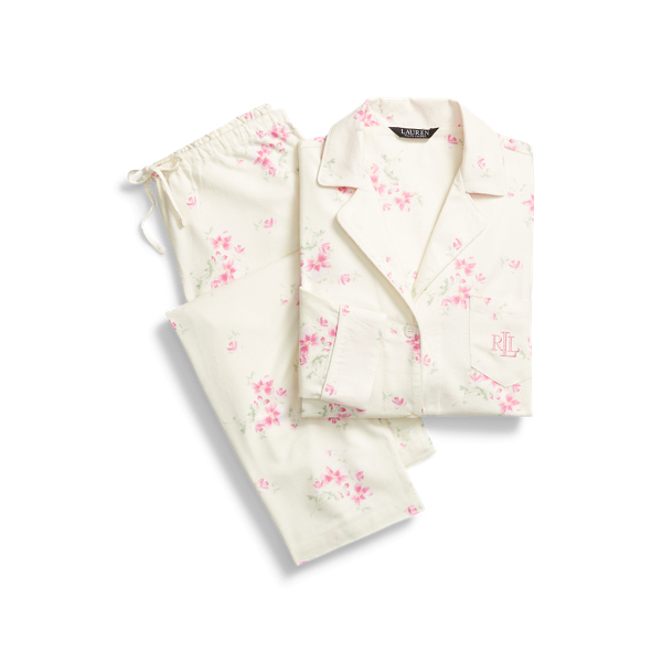 Floral Brushed Twill Sleep Set Lauren 1