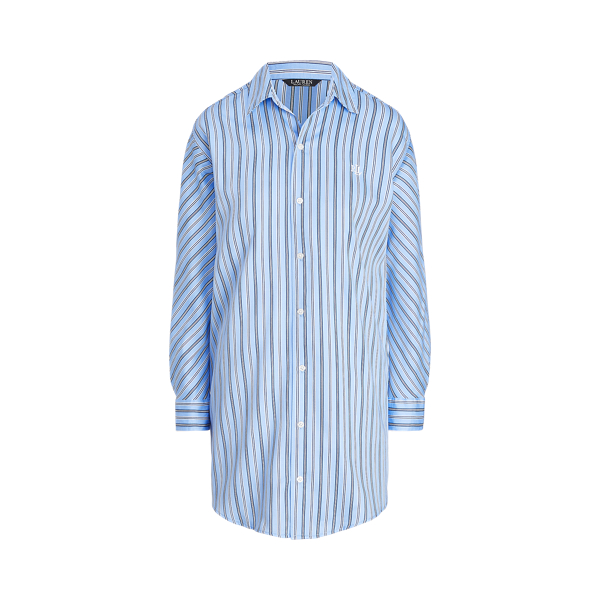 Striped Sateen Sleep Shirt Lauren 1