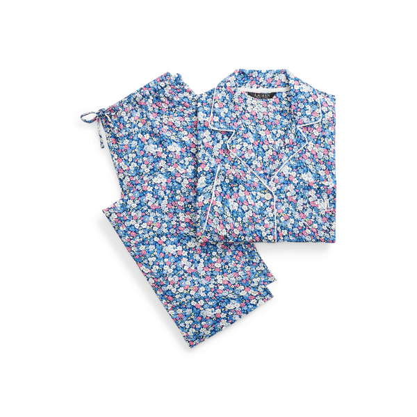 Conjunto de dormir em malha de algod&atilde;o floral Lauren em 1
