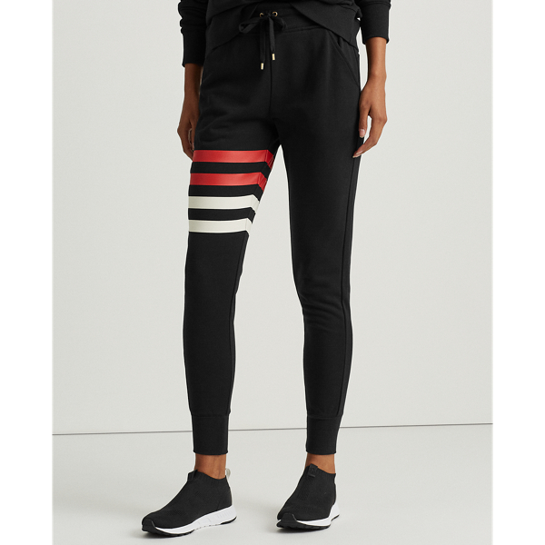 French Terry Jogger Pant Lauren em Black 4