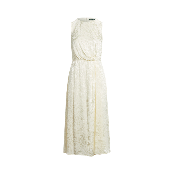 Robe en jacquard &agrave; motif cachemire