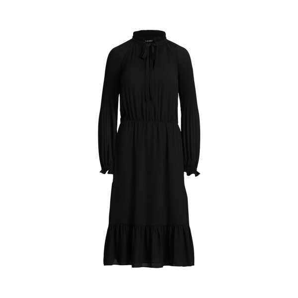 Georgette jurk met lange mouwen Lauren in 1