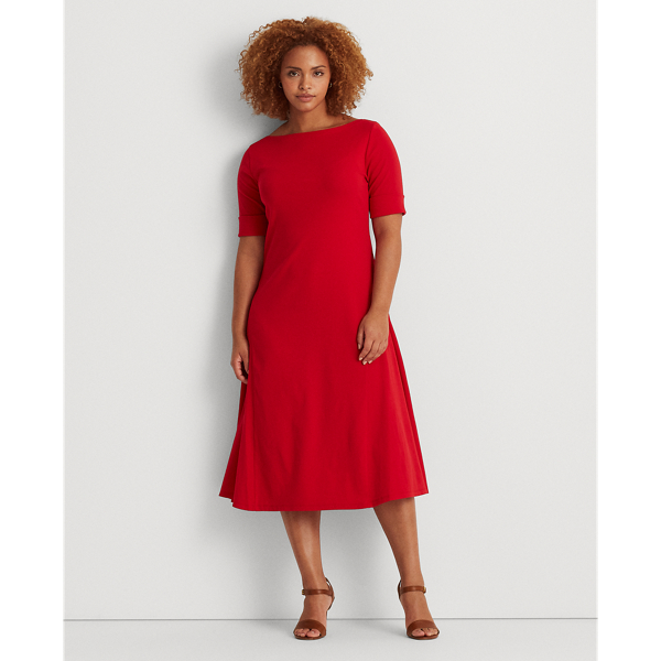 送料関税無料【LAUREN RALPH LAUREN】COTTON MIDI DRESS Lauren Ralph Lauren Women's Floral Stretch Cotton Midi Dress