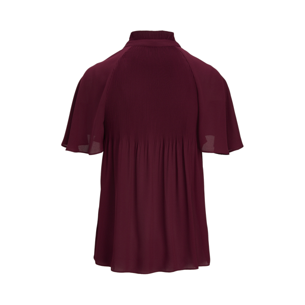 Pinot Noir Pleated Georgette Top Lauren 2