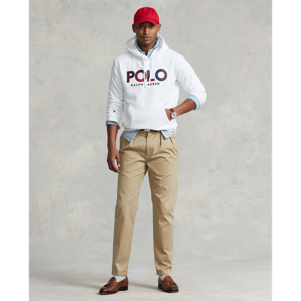 White Logo Fleece Hoodie Polo Ralph Lauren 4