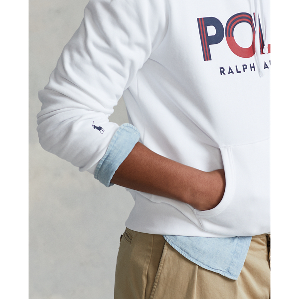 White Logo Fleece Hoodie Polo Ralph Lauren 6