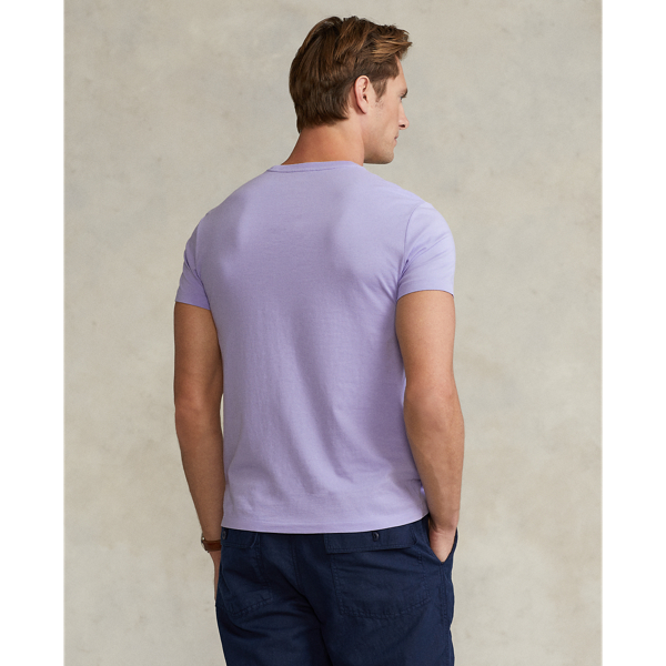 Sky Lavender Custom Slim Fit Jersey Crewneck T-Shirt Polo Ralph Lauren 5