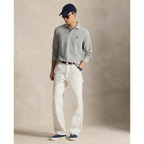 Мужские рубашки Ralph Lauren Mesh Long-Sleeve Polo Shirt – All Fits