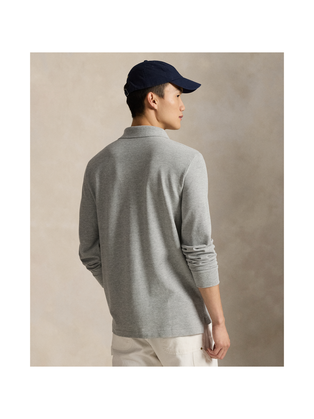 Мужские рубашки Ralph Lauren Mesh Long-Sleeve Polo Shirt – All Fits — фото 2