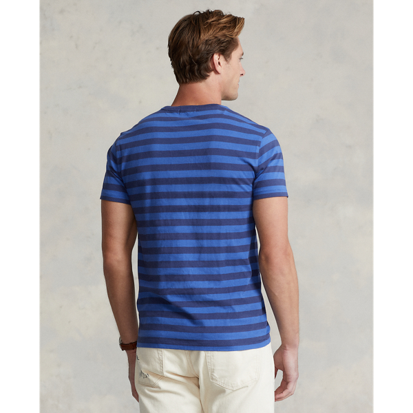 Liberty/Light Navy Custom Slim Fit Jersey Crewneck T-Shirt Polo Ralph Lauren 5