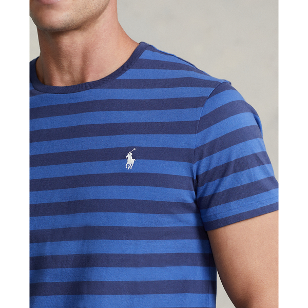 Liberty/Light Navy Custom Slim Fit Jersey Crewneck T-Shirt Polo Ralph Lauren 6