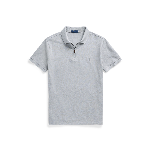 Custom Slim Fit Stretch Mesh Polo Shirt