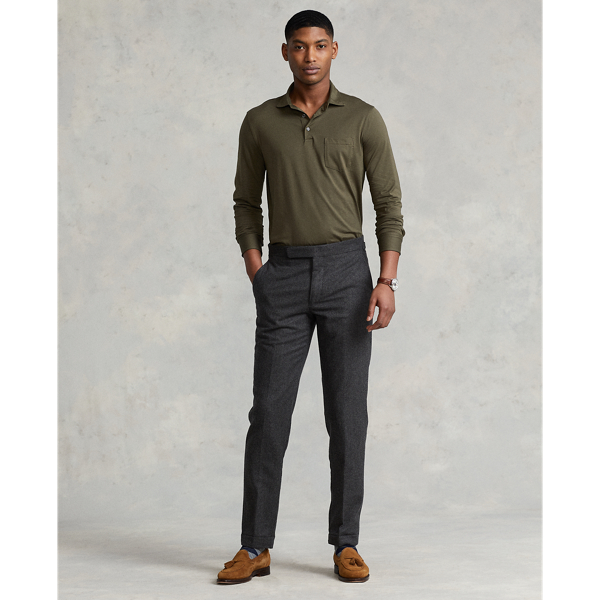 Canopy Olive Custom Slim Fit Jersey Polo Shirt Polo Ralph Lauren 4