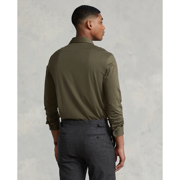 Canopy Olive Custom Slim Fit Jersey Polo Shirt Polo Ralph Lauren 5