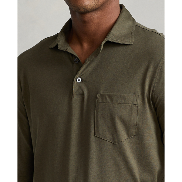Canopy Olive Custom Slim Fit Jersey Polo Shirt Polo Ralph Lauren 6