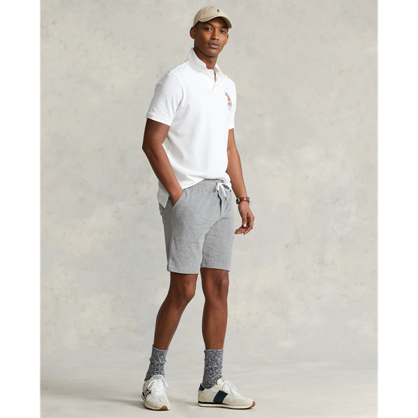White Classic Fit Big Pony Mesh Polo Shirt Polo Ralph Lauren 4