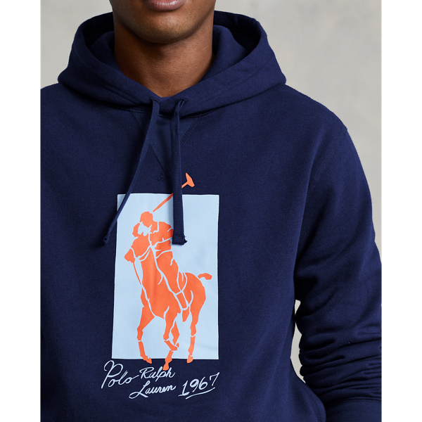 Cruise Navy Big Pony Fleece Hoodie Polo Ralph Lauren 6