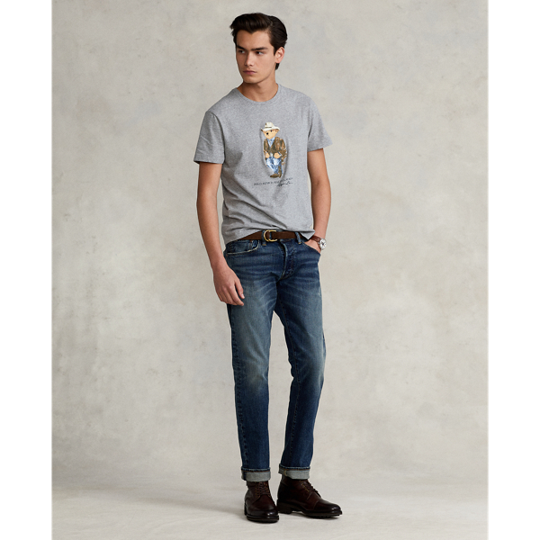 Andover Heather Cowboy Custom Slim Fit Polo Bear T-Shirt Polo Ralph Lauren 4