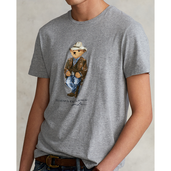 Andover Heather Cowboy Custom Slim Fit Polo Bear T-Shirt Polo Ralph Lauren 6