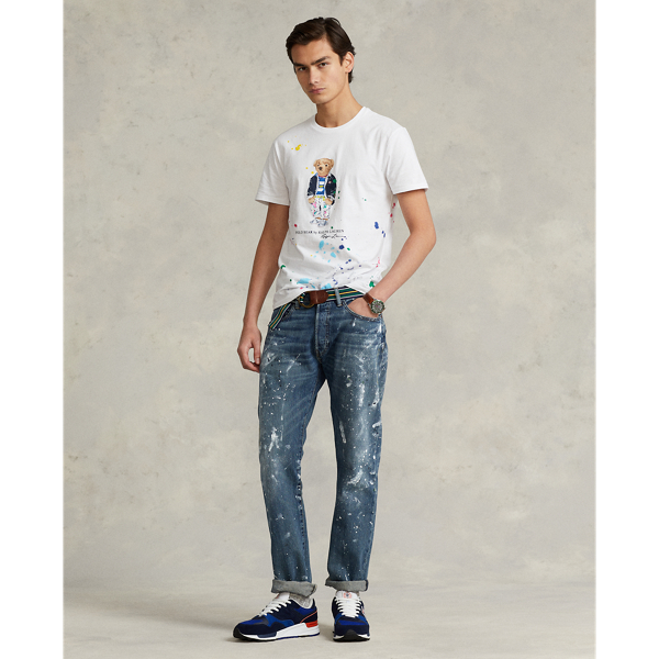 White Bear Custom Slim Fit Polo Bear Jersey T-Shirt Polo Ralph Lauren 4