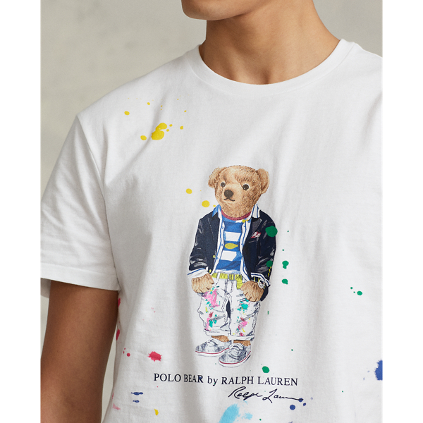 White Bear Custom Slim Fit Polo Bear Jersey T-Shirt Polo Ralph Lauren 6