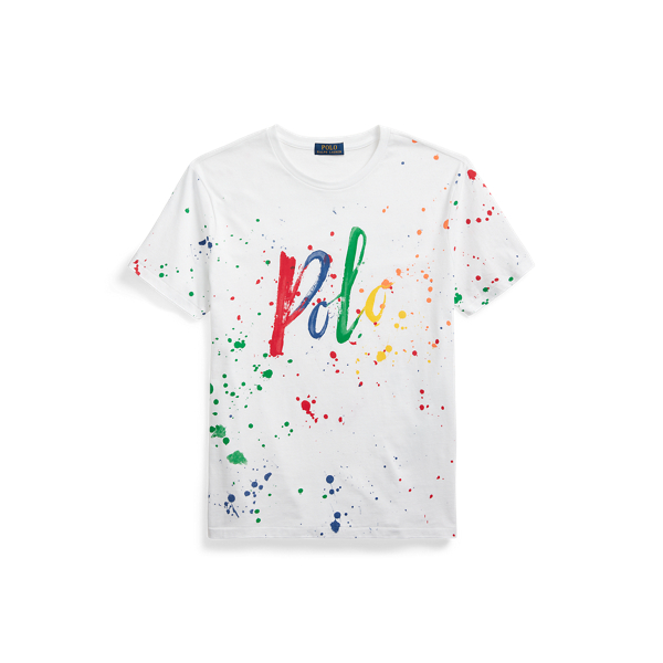 Polo Ralph Lauren Paint Spatter Logo T Shirt & Double shops Knit Jogger Sportsman NEW