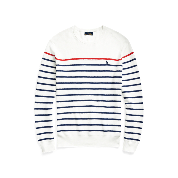 Gestreifter Baumwollpiqu&eacute;-Pullover Polo Ralph Lauren in 1