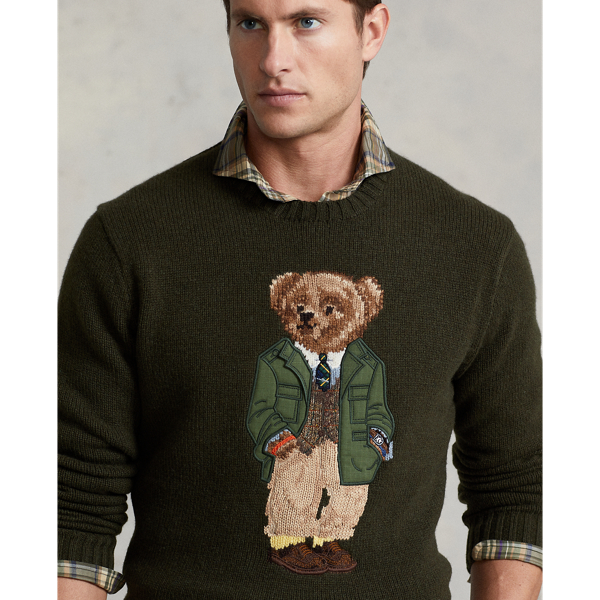 Olive Polo Bear Sweater Polo Ralph Lauren 6