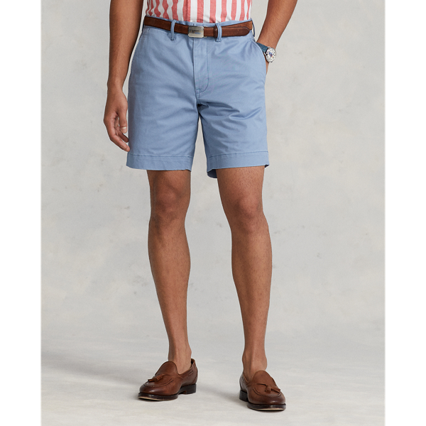 Channel Blue 8-Inch Stretch Straight Fit Chino Short Polo Ralph Lauren for summer 4