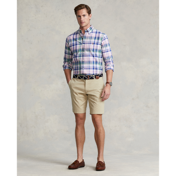 Pink/Blue Multi Classic Fit Plaid Oxford Shirt Polo Ralph Lauren 4