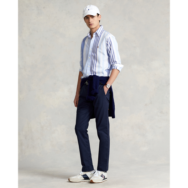 Blue Multi Classic Fit Striped Oxford Shirt Polo Ralph Lauren 4