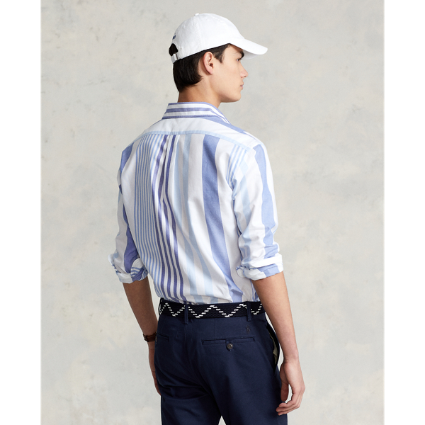 Blue Multi Classic Fit Striped Oxford Shirt Polo Ralph Lauren 5