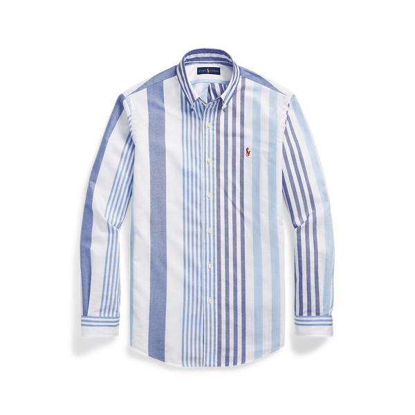Blue Multi Classic Fit Striped Oxford Shirt Polo Ralph Lauren 2