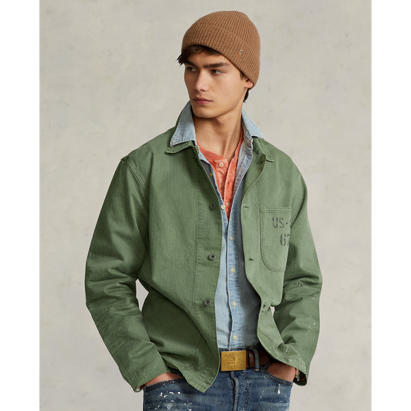Keene Herringbone Utility Jacket Polo Ralph Lauren 4