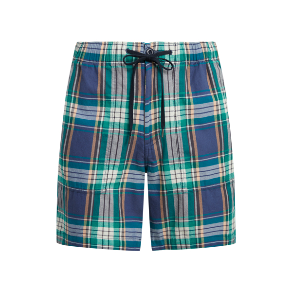 Navy/Green Multi 8-Inch Relaxed Fit Plaid Flannel Short Polo Ralph Lauren 2