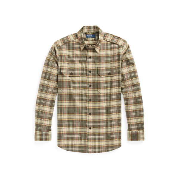 Classic Fit Plaid Twill Shirt Polo Ralph Lauren em 1