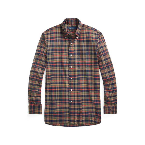 Custom Fit Plaid Twill Shirt Polo Ralph Lauren 1
