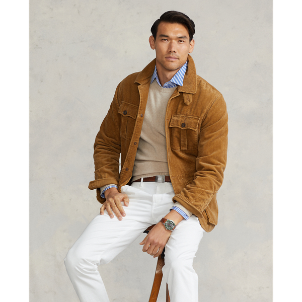 Corduroy Belted Jacket for Men Ralph Lauren SA