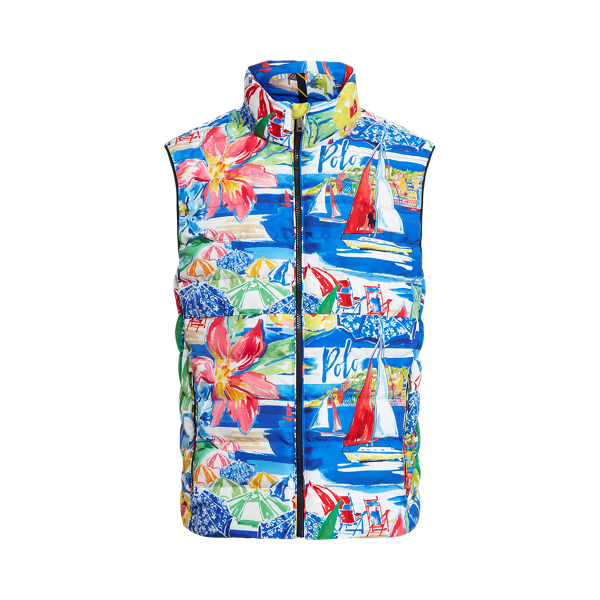 Riviera-Print Packable Gilet Polo Ralph Lauren 1