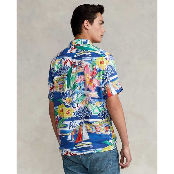 Sur La Plage Classic Fit Riviera-Print Camp Shirt Polo Ralph Lauren 5