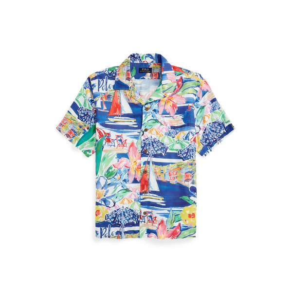 Sur La Plage Classic Fit Riviera-Print Camp Shirt Polo Ralph Lauren 2
