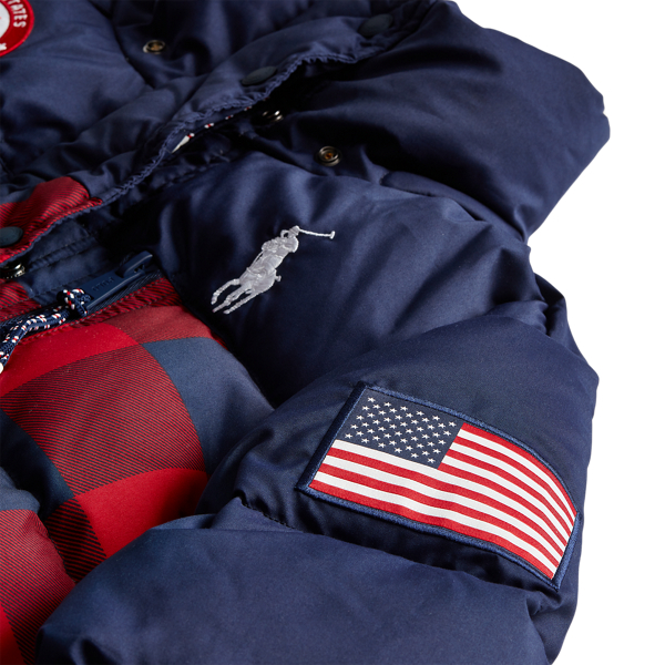 Refined Navy/Plaid Team USA Closing Ceremony Down Jacket Polo Ralph Lauren 12