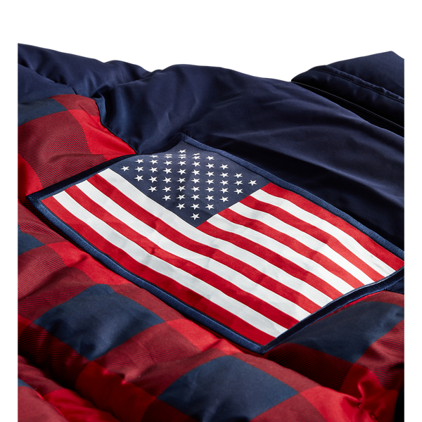 Refined Navy/Plaid Team USA Closing Ceremony Down Jacket Polo Ralph Lauren 14