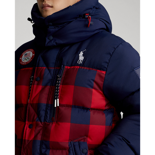 Refined Navy/Plaid Team USA Closing Ceremony Down Jacket Polo Ralph Lauren 6