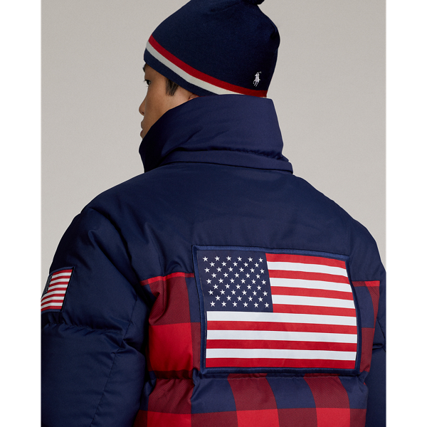 Refined Navy/Plaid Team USA Closing Ceremony Down Jacket Polo Ralph Lauren 7
