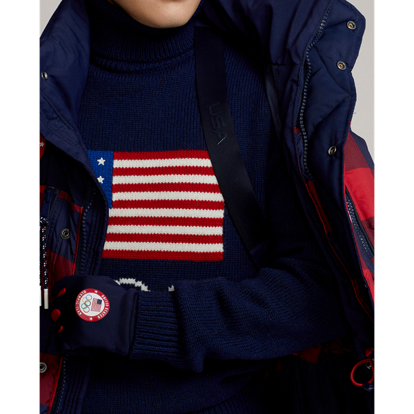 Refined Navy/Plaid Team USA Closing Ceremony Down Jacket Polo Ralph Lauren 8