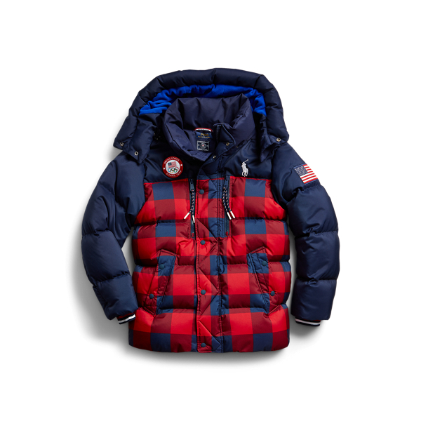 Refined Navy/Plaid Team USA Closing Ceremony Down Jacket Polo Ralph Lauren 2